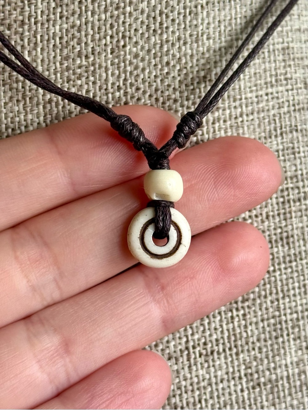 Grunge Bone Bead Choker